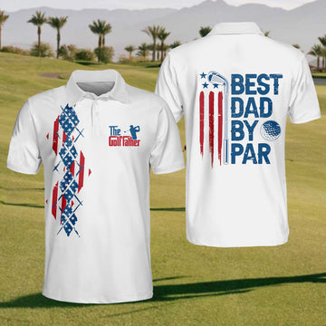 The Golf Father Mens Golf Polo Shirtens Golf Shirt, Gift For Golfers