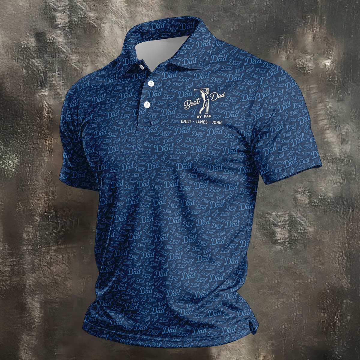 Best Dad By Par Father's Day Golf Shirt, Polo Shirt Men, Gift For Golf Dad, Golfing Apparel