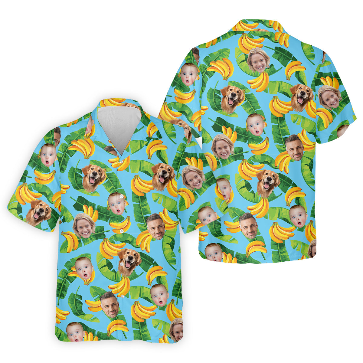 Seamless Pattern, Banana Shirt, Men Golf Polo, Hawaiian Shirts With Faces, Great Golf Gifts For Guys
