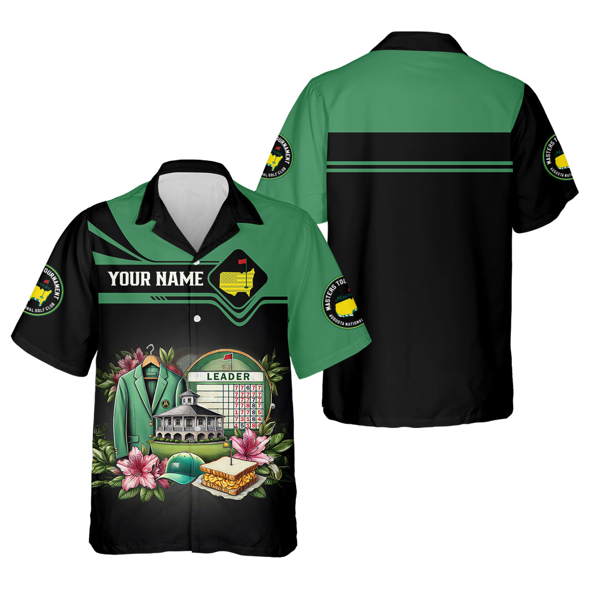 Augusta Golf Tournament Custom Men's Golf Polo ShirtFunny Golf Shirt, Gift For Golf Lovers