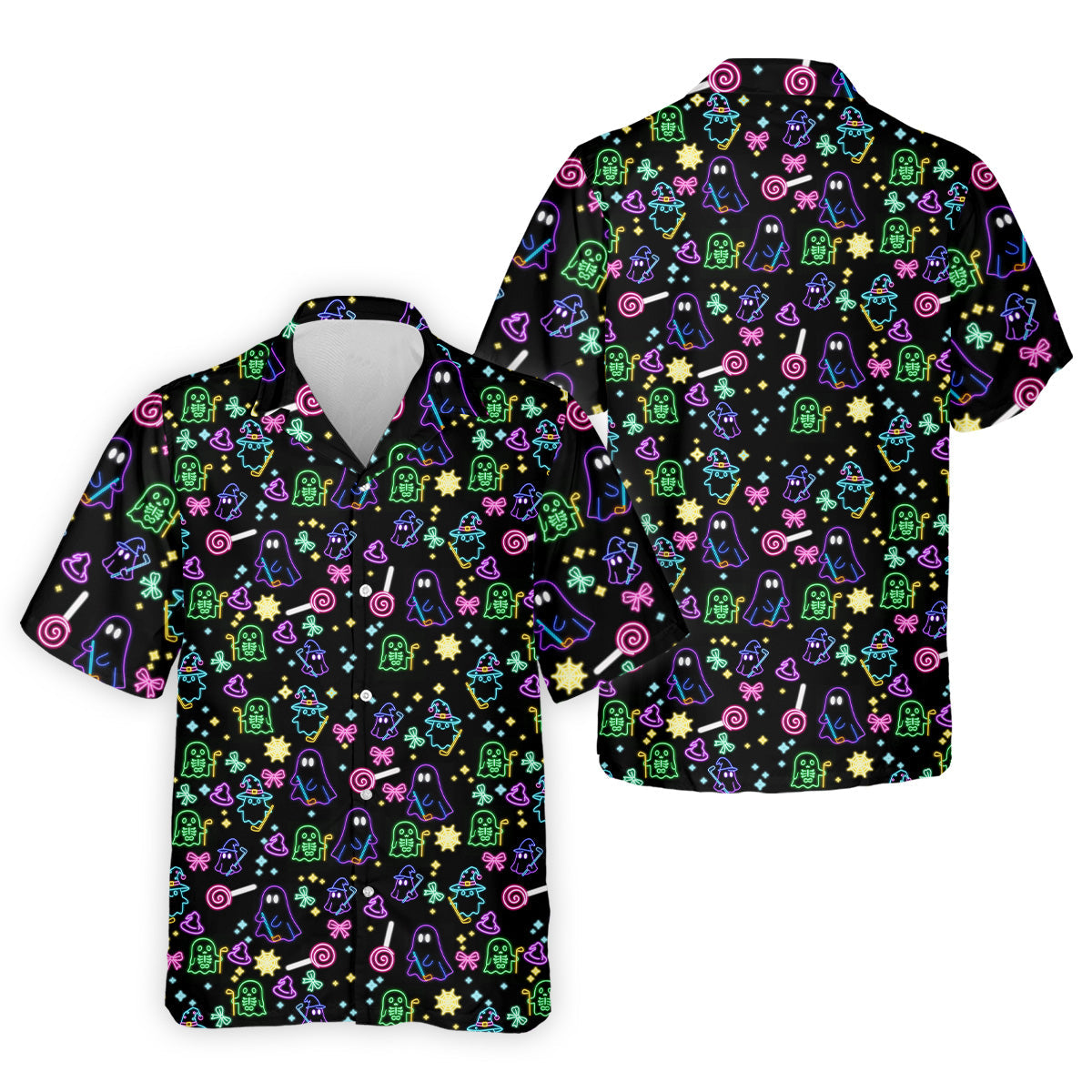 Funny Ghost Golfing Men's Golf Polo ShirtFunny Halloween Shirt, Fun Golf Polo ShirtHalloween Gift