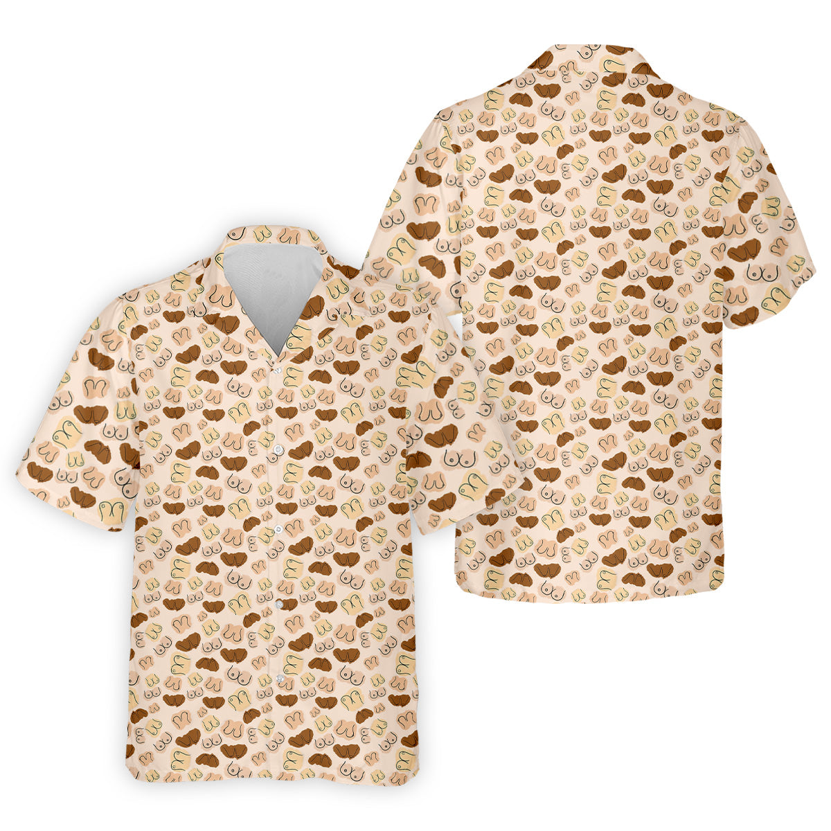 Beige Fun Men's Golf Polos, Cool Golf Polos, Mens Golf Polo Shirt Golf Gift For Men