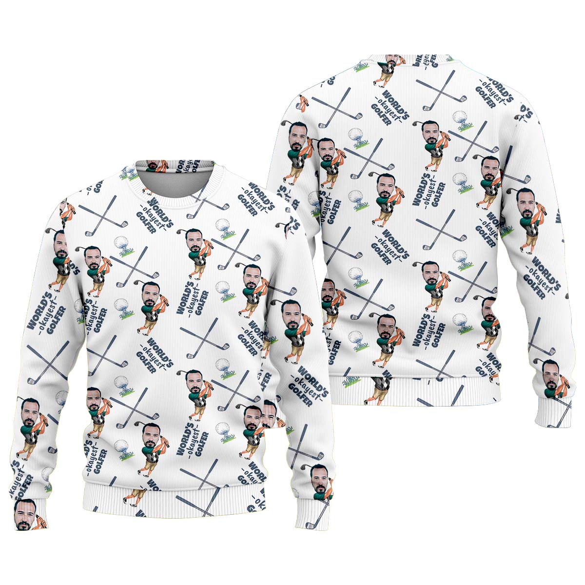World's Okayest Golfer Golf Shirt For Men, Custom Golf Shirt, Gift For Golfers
