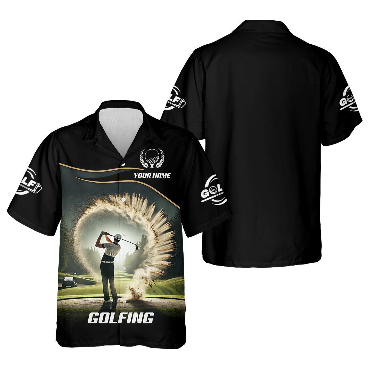 Custom Elite Golfer Golf Polo ShirtGift For Golfers, Mens Golf Gift