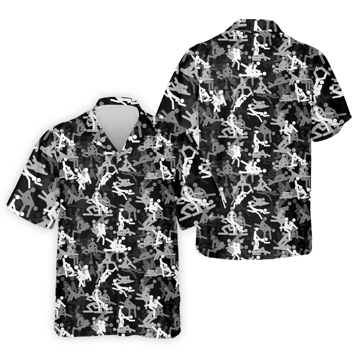 Black And White Funny Couple Mens Golf Polo Shirt Cool Golf Gift, Golfing Apparel