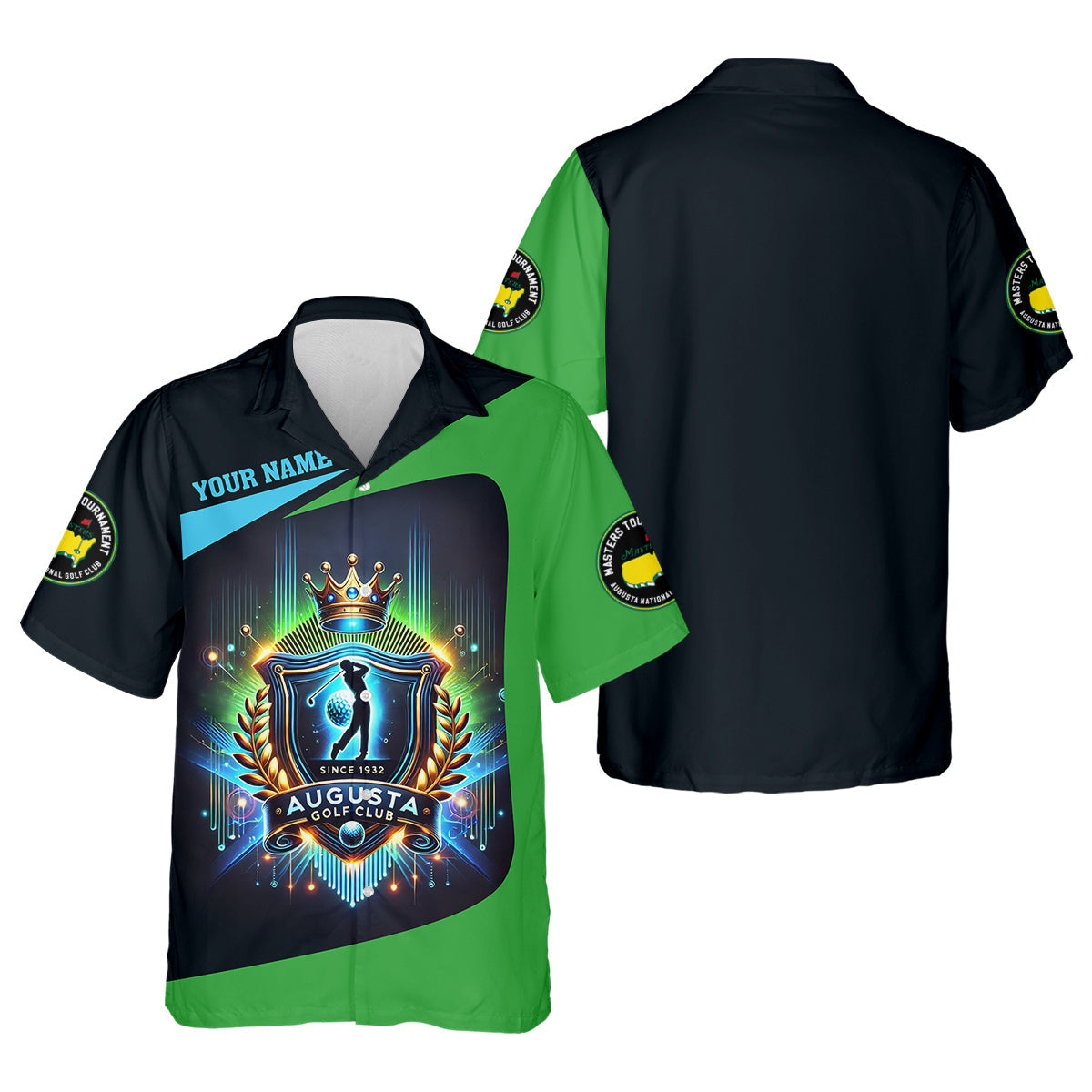 Augusta Golf Club Custom Men's Golf Polo Shirtunny Gift For Golfer