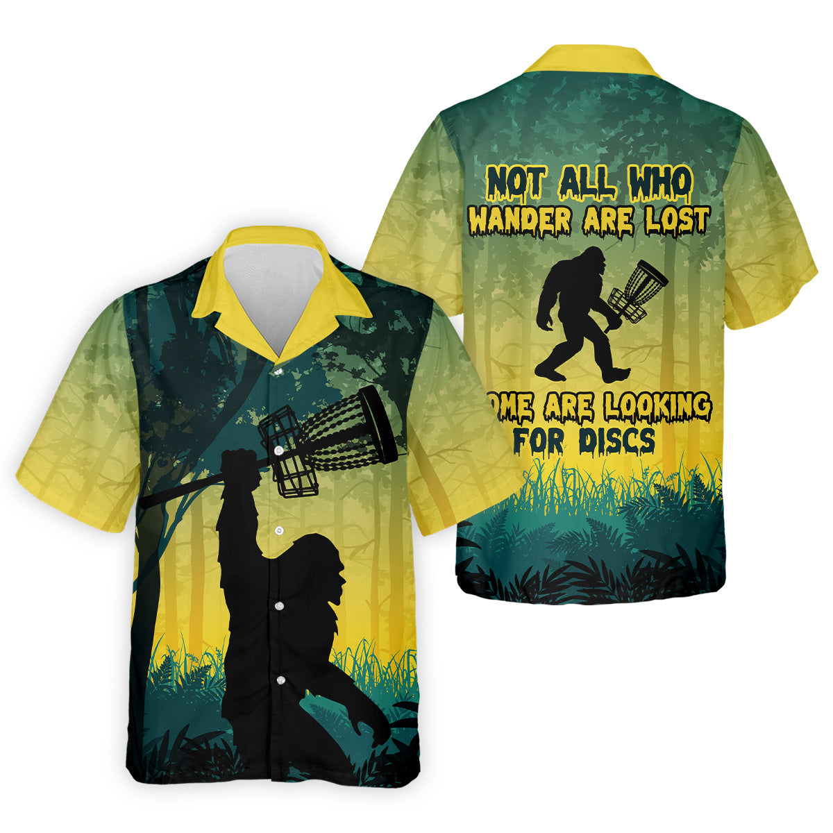 Bigfoot Discs Golf Men's Golf Polo ShirtGolfing Apparel, Mens Golf Gift, Funny Golf Shirt