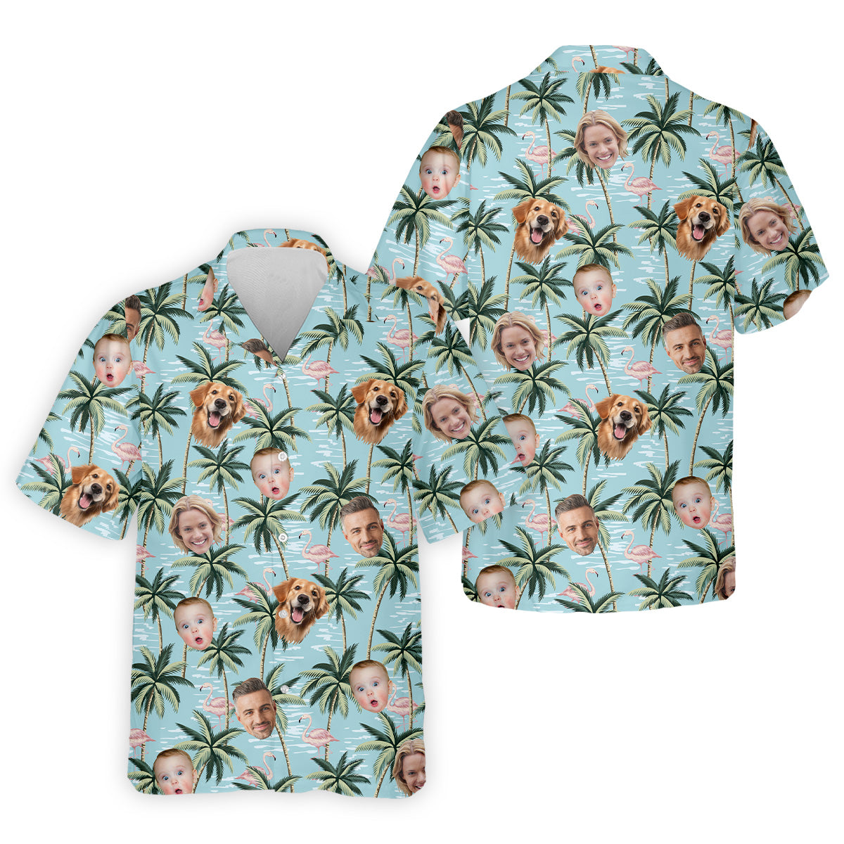 Pink Flamingo Hawaiian ShirtCustom Team Shirt, Green Polo Shirtest Gifts For Men Golfers