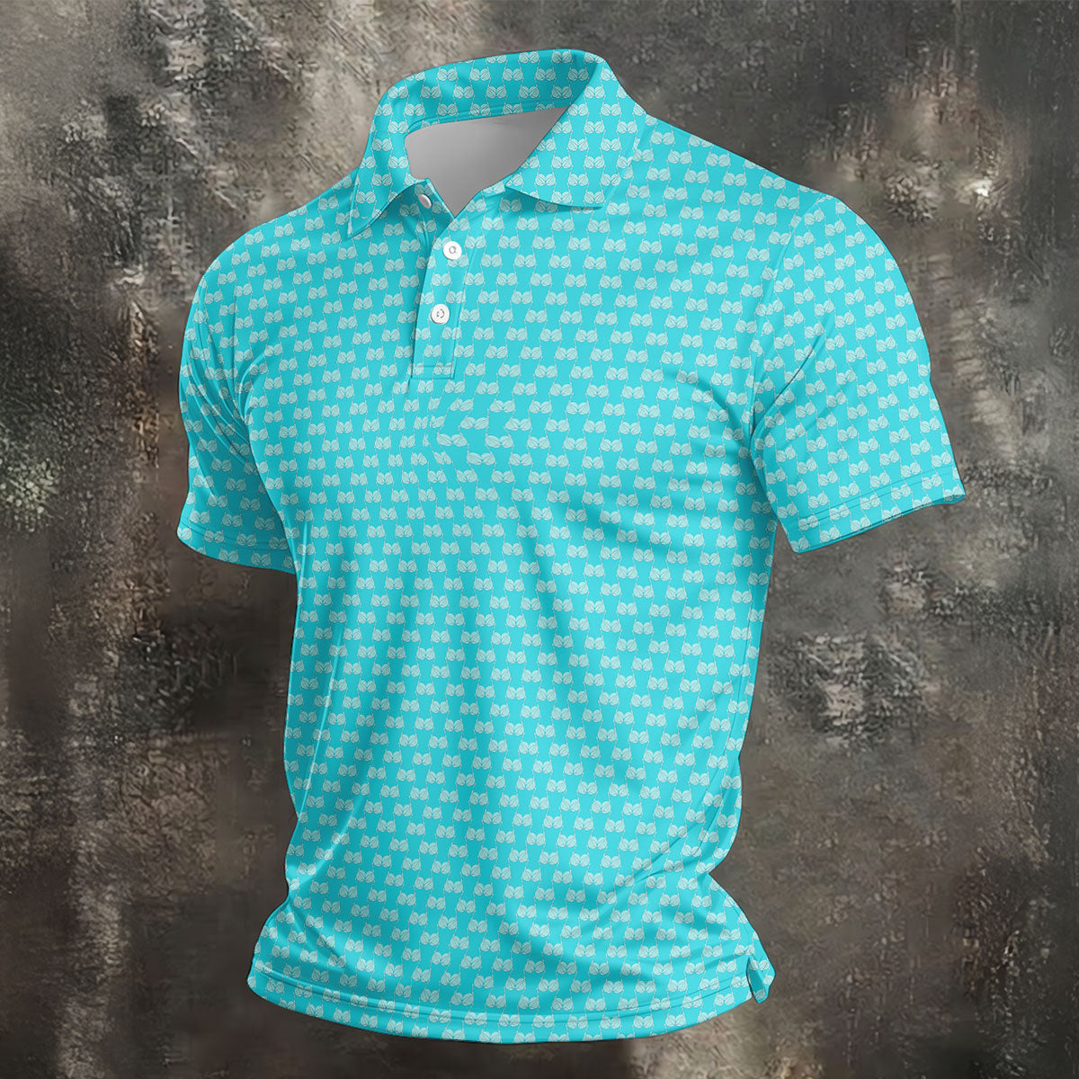 Funny Golf Balls Adult Humor Turquoise Blue Golf Tops For Men, Polo Shirtor Men