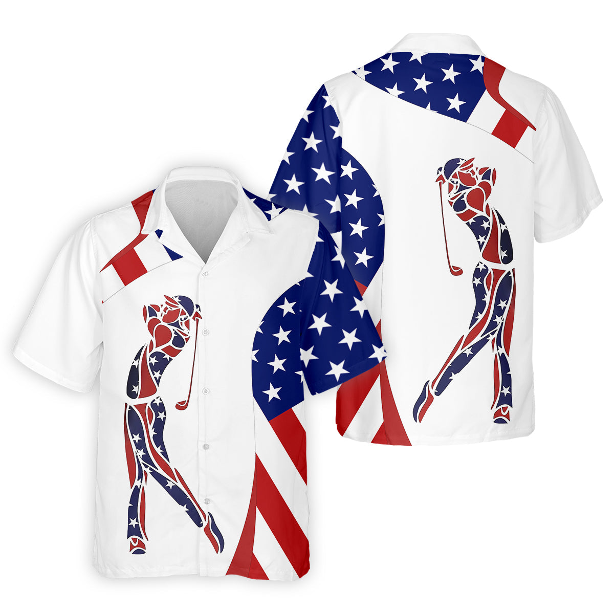 American Golfer Mens Golf Polo Shirtens Golf Gift, Mens Golf Shirt