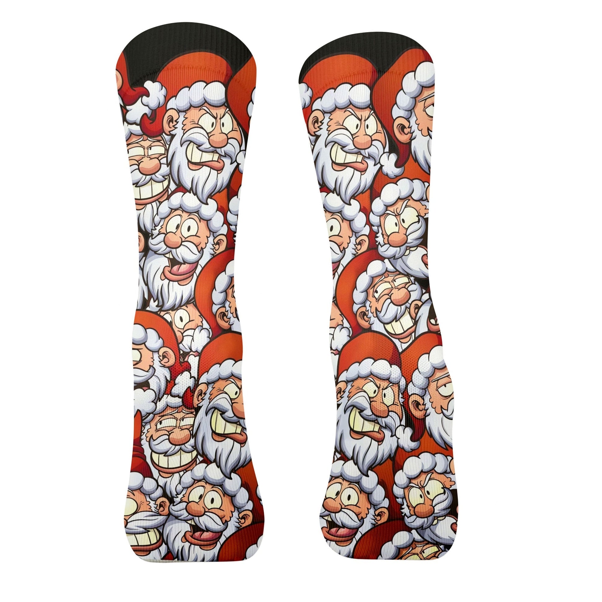 Santa Claus Face Funny Golf Socks, Golf Gift Ideas, Golfing Accessories, Christmas Golf Gift