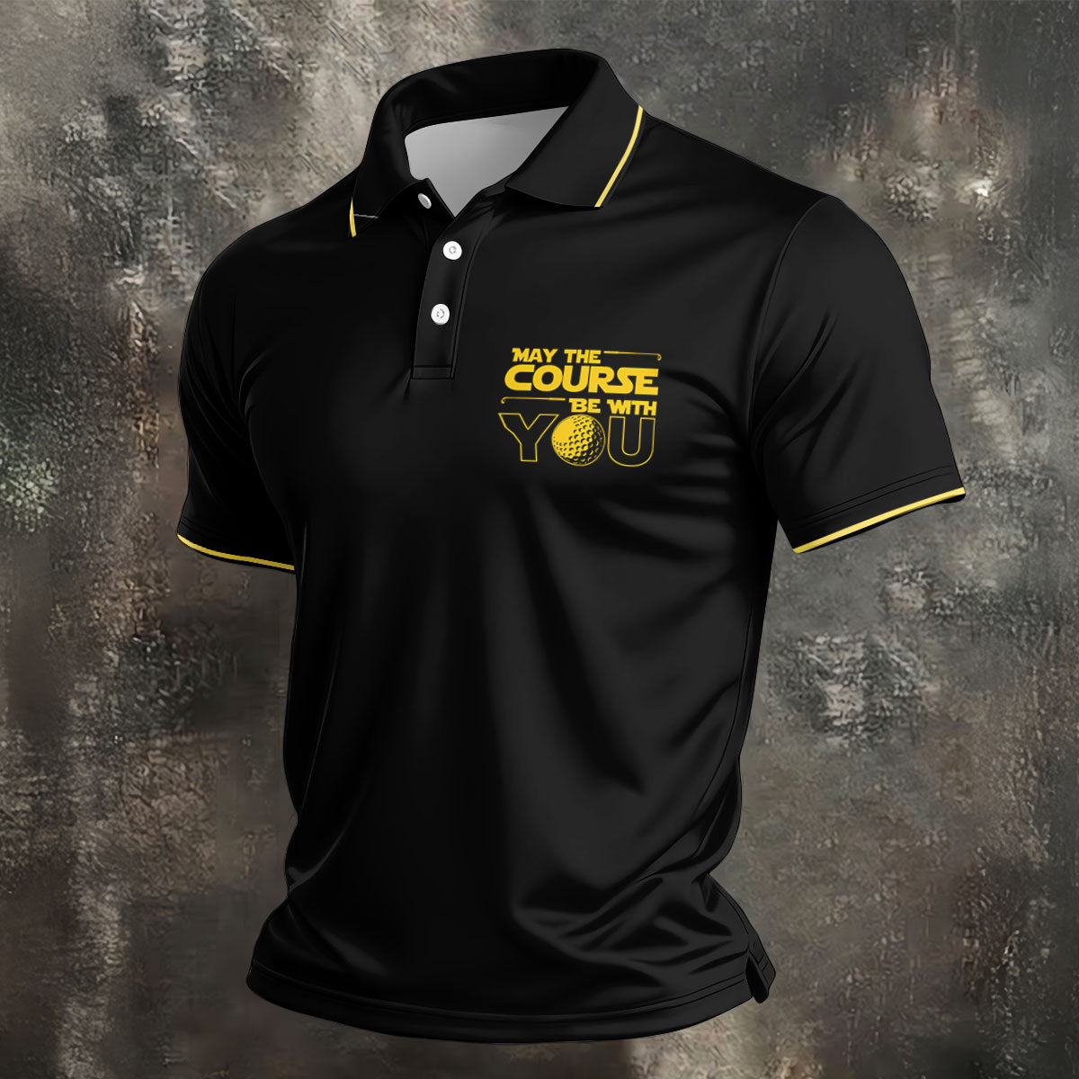 May The Course Be With You Movie Inspired Funny Golf Shirts, Father's Day Golf Shirt, Golf Gift For Dad