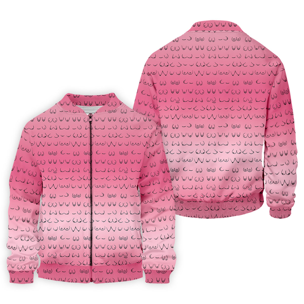 Pink Ombre Mens Funny Golf Shirts , Fun Golf Shirts For Men, Men Golf Polo Shirt Cool Golf Gifts