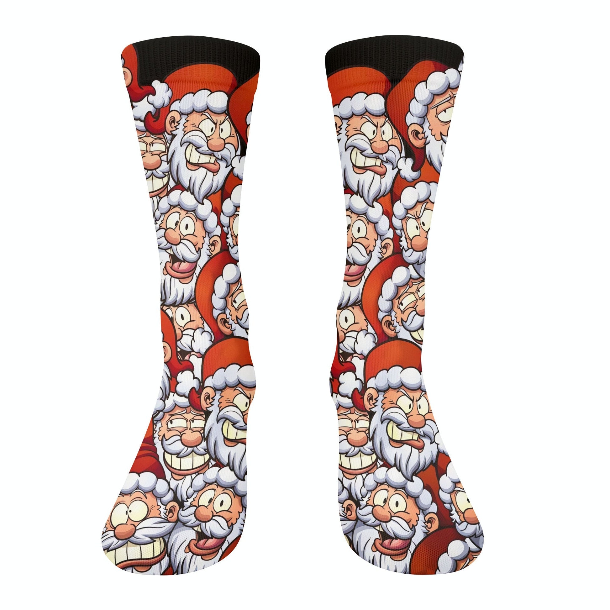 Santa Claus Face Funny Golf Socks, Golf Gift Ideas, Golfing Accessories, Christmas Golf Gift