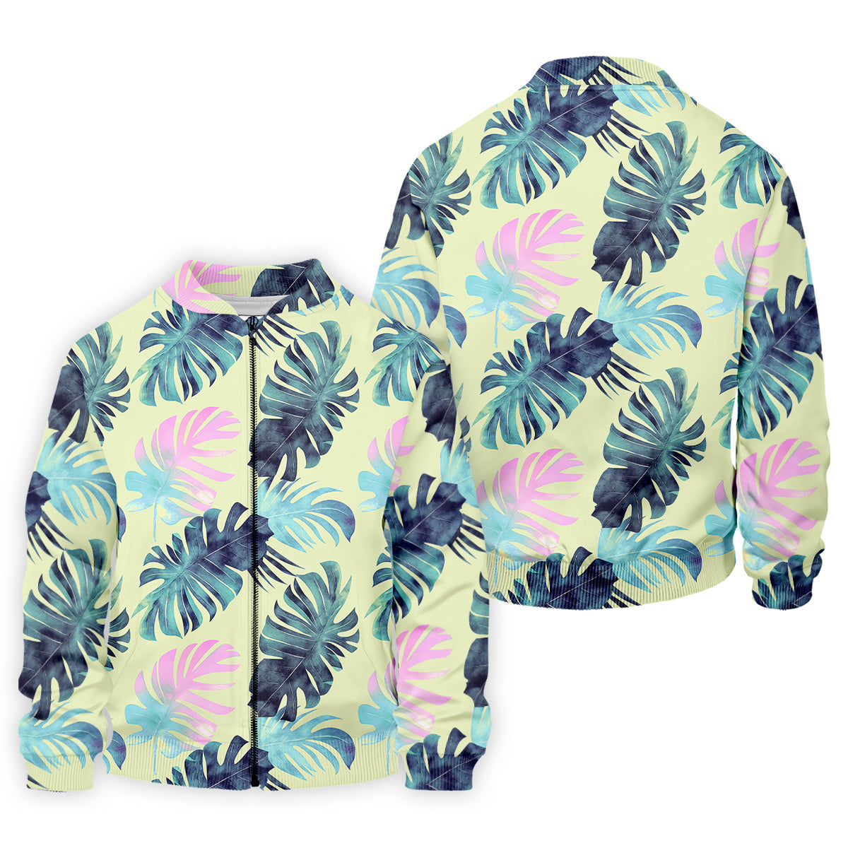 Tropical Palm Leaves Golf Tops For Men, Mens Golf Polo Shirt Unique Gift For Golfer, Golfing Apparel