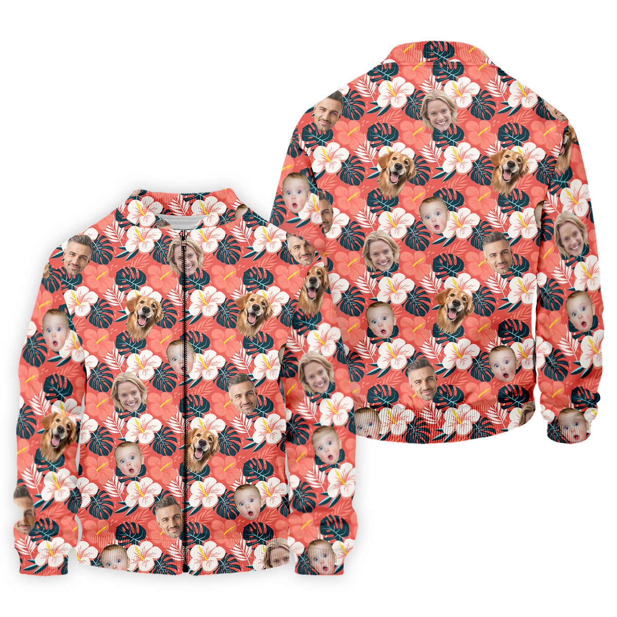 Mens Hawaiian Golf Shirts, Custom Hawaiian Shirt With Face, Men's Long Seeve Golf Shirts, Best Golf Gifts Men