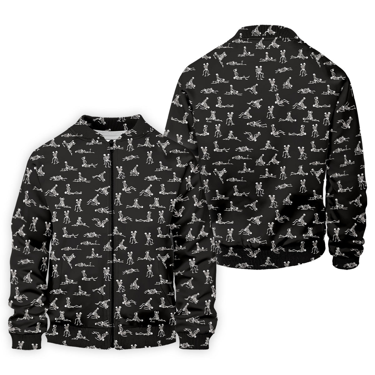 Funny Skeleton Couple Golf Shirt, Halloween Gift Idea, Fun Golf Shirts For Men, Unique Gift For Golfer