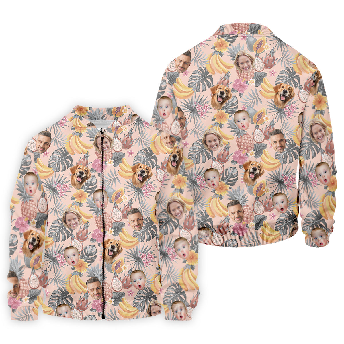 Pink Tropical Fruit, Vintage Hawaiian Shirts, Hawaiian Golf Shirts, Custom Pet Shirt, Best Golf Gifts Men
