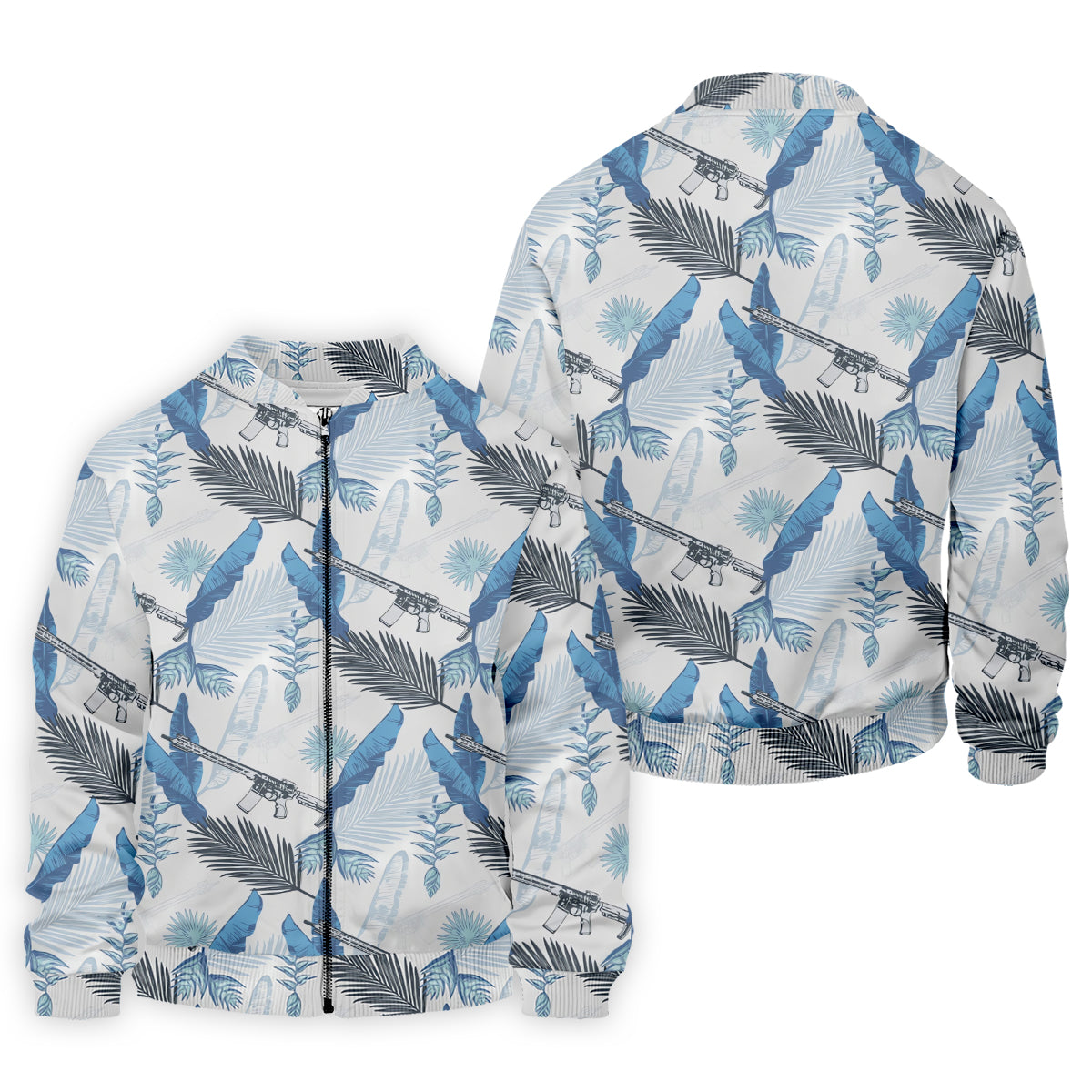 Blue Feather Golf Polo ShirtMens Golf Gift, Mens Tropical Shirts