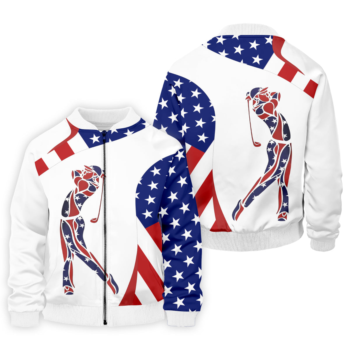 American Golfer Mens Golf Polo Shirtens Golf Gift, Mens Golf Shirt
