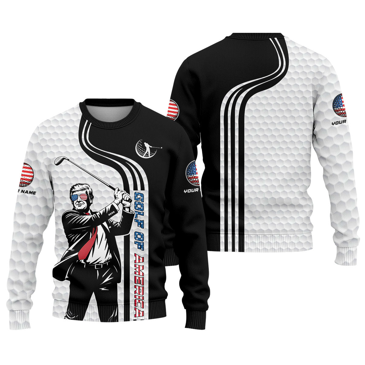 Golf Of America Mens Patriotic Golf Shirts, Mens Golf Gift, Mens Golf Polo Shirt Golf Shirts For Men