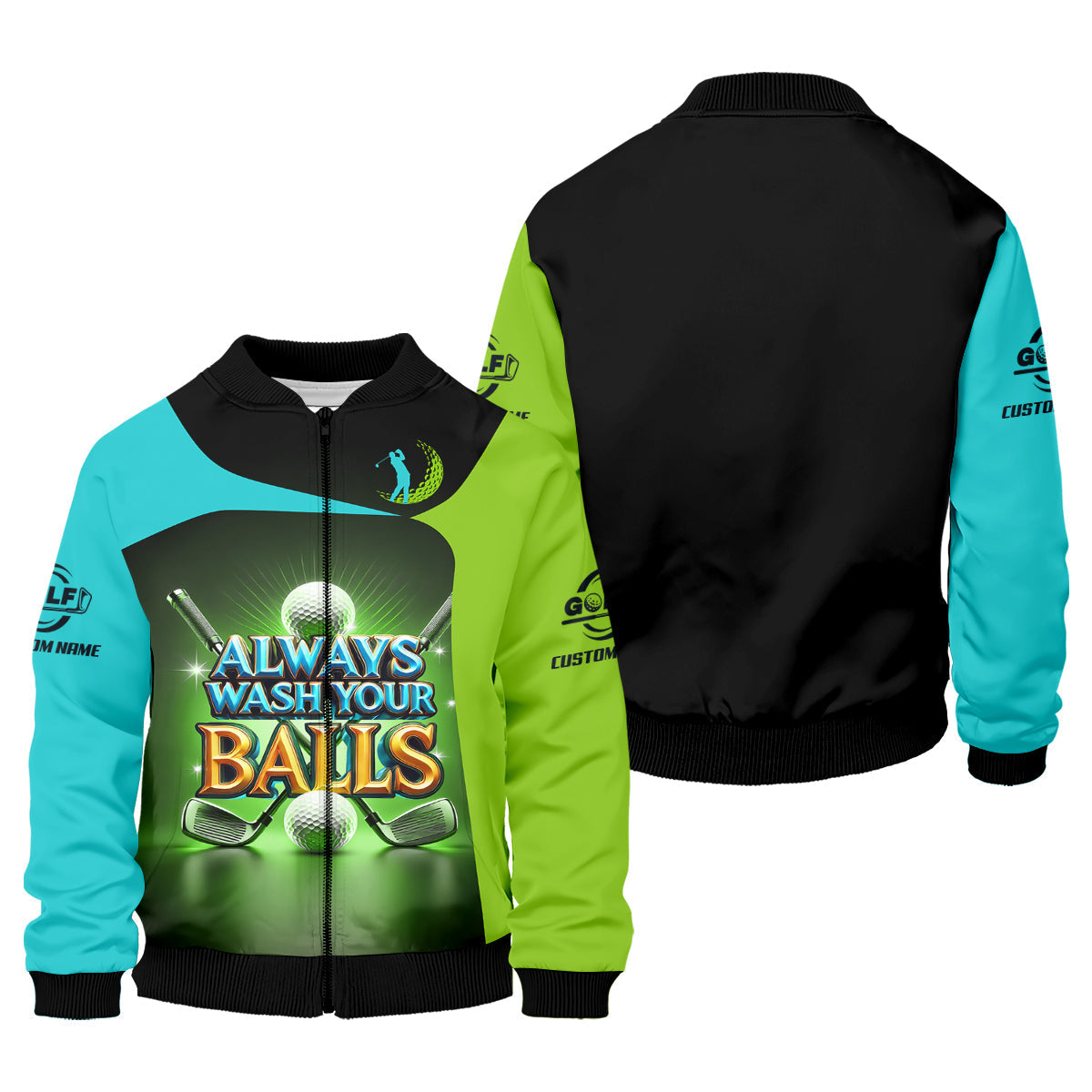 Always Wash Your Balls Custom Golf Polo ShirtFunny Golf Shirt, Mens Golf Gift