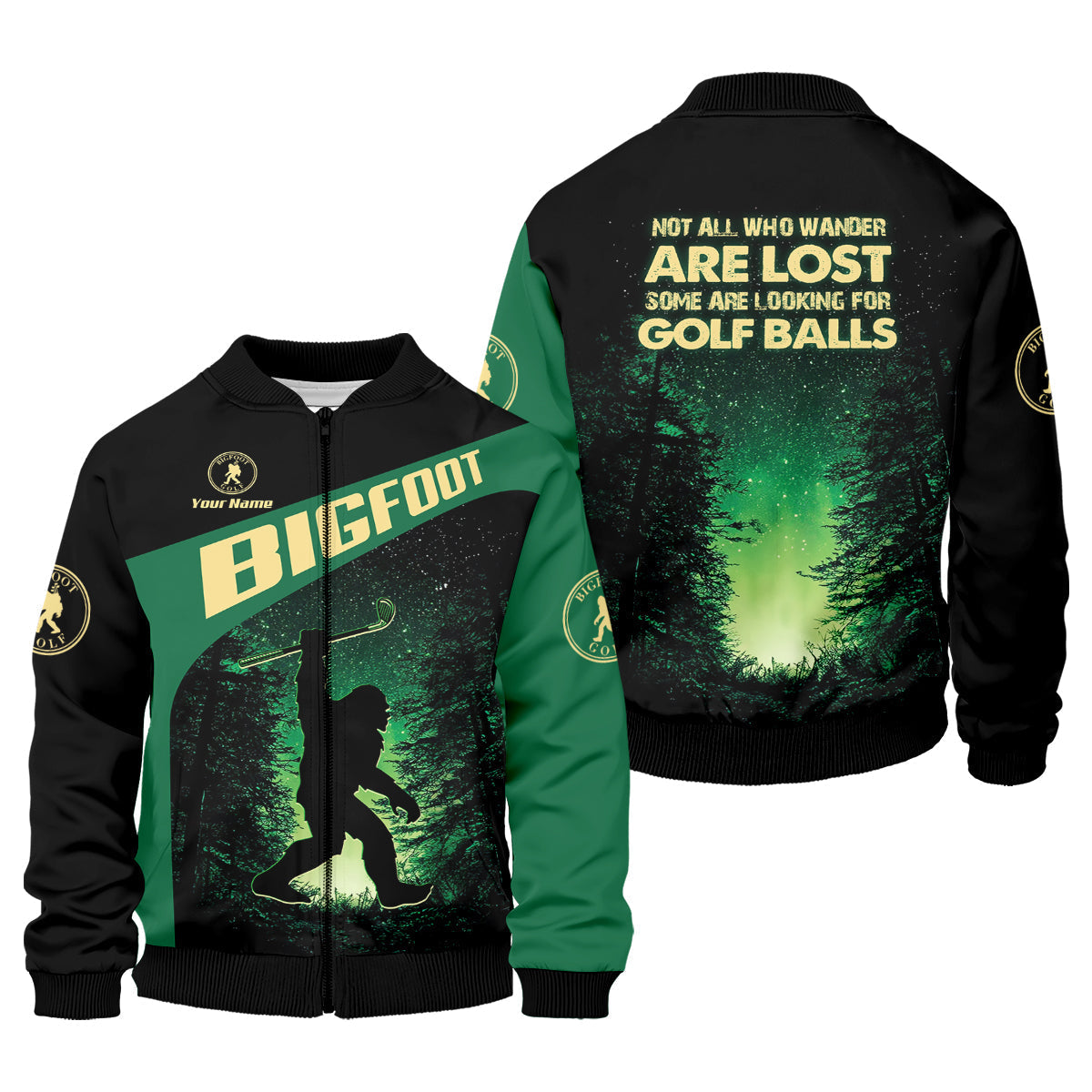 Bigfoot Custom Mens Golf Polo Shirtf Gifts For Dad