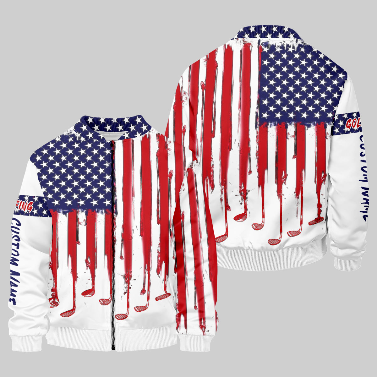 American Flag Custom Golf Polo ShirtS Patriotic Pride Men's Golf Polo Shirtatriotic Golf Shirt, USA Golf Shirt