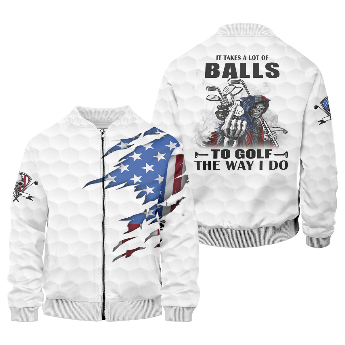 America Skeleton Golf Polo ShirtGolfing Apparel, America 250 Anniversary Golf Clothing, Mens Golf Gift