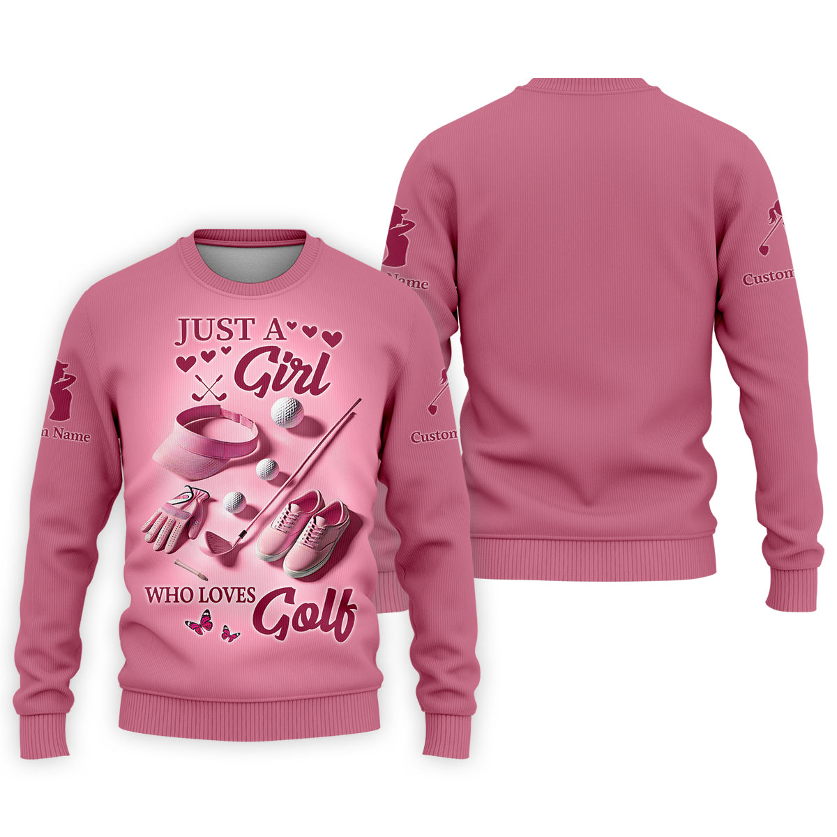 Just A Girl Who Loves Golf Womens Golf Polo ShirtWomens Golf Gifts