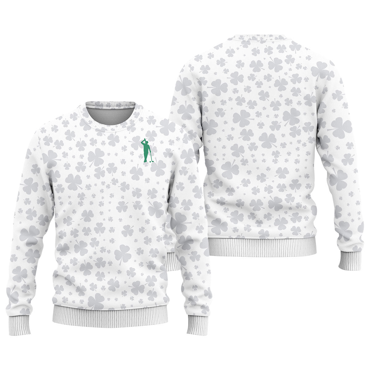 Shamrock Golf Polo ShirtMens Golf Shirt, St Patrick's Day Golf Shirt, Gift For Golfer