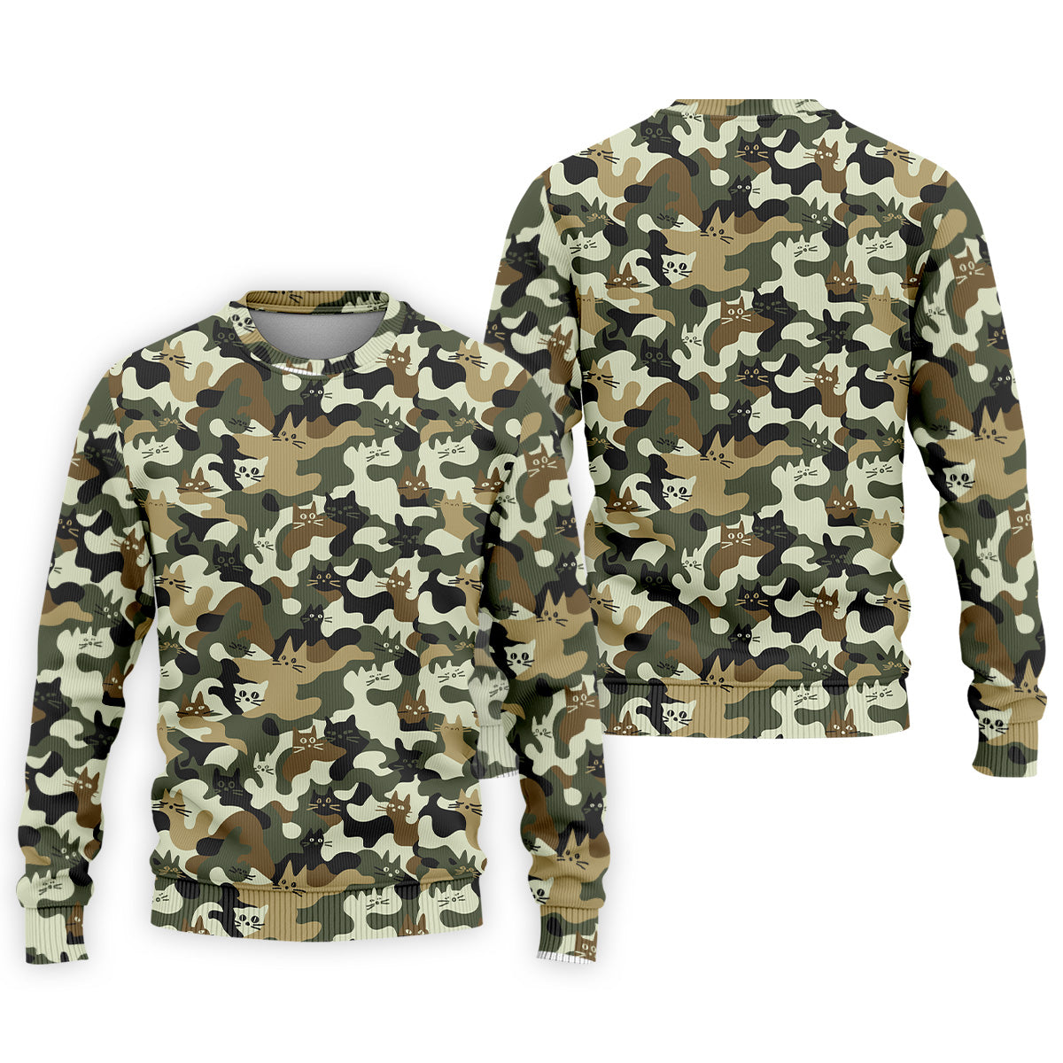 Funny Cat Camo Men's Golf Polo ShirtCat Golf Shirt, Funny Golf Shirt, Mens Golf Gift