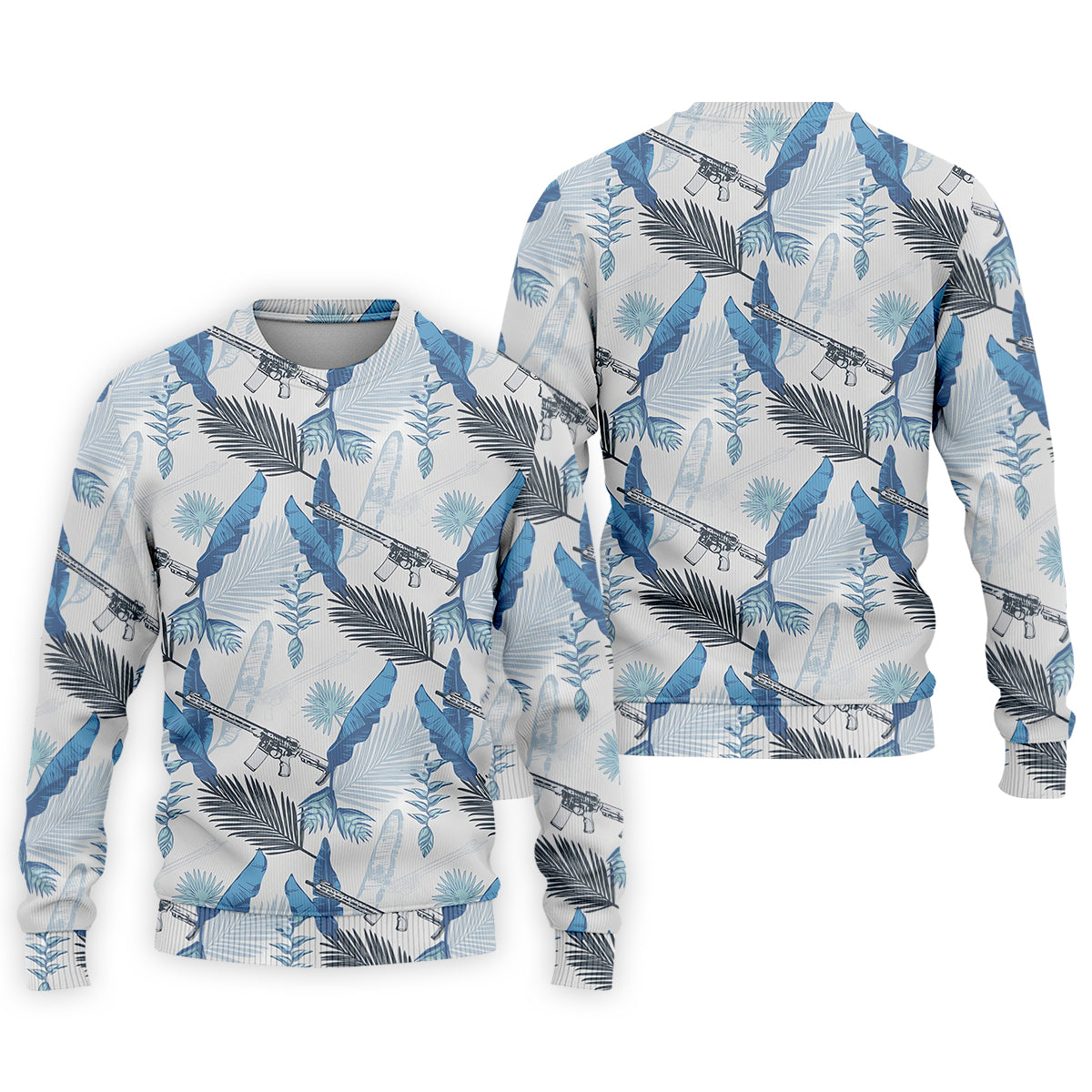 Blue Feather Golf Polo ShirtMens Golf Gift, Mens Tropical Shirts