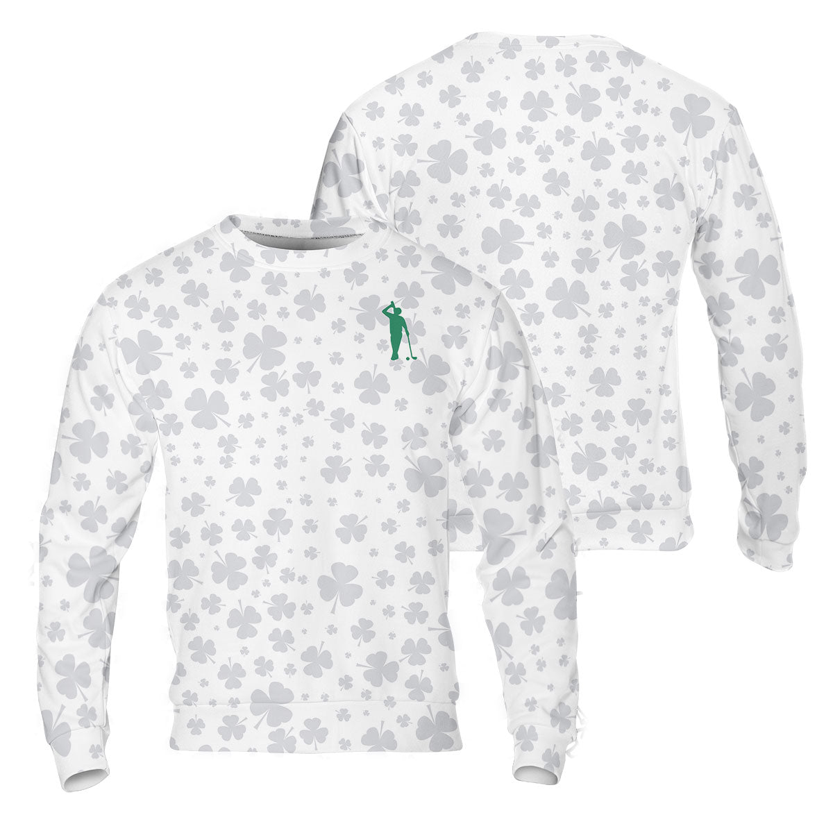 Shamrock Golf Polo ShirtMens Golf Shirt, St Patrick's Day Golf Shirt, Gift For Golfer
