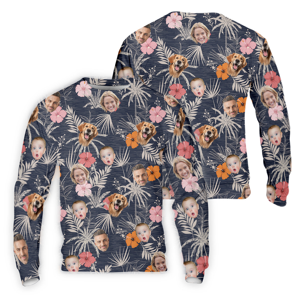 Mens Black Hawaiian ShirtHawaiian ShirtWith Faces, Men Polo Shirtest Gifts For Men Golfers
