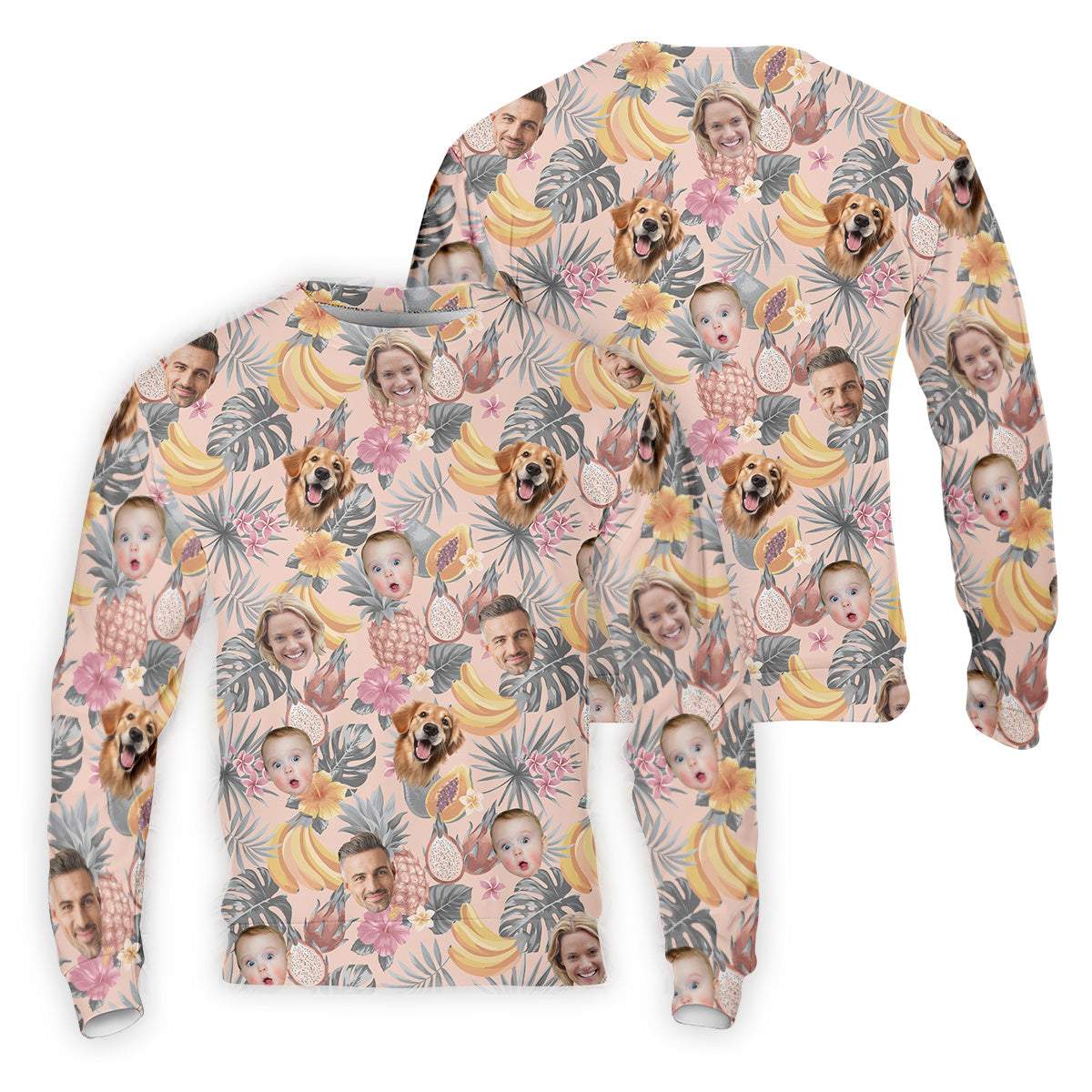 Pink Tropical Fruit, Vintage Hawaiian Shirts, Hawaiian Golf Shirts, Custom Pet Shirt, Best Golf Gifts Men