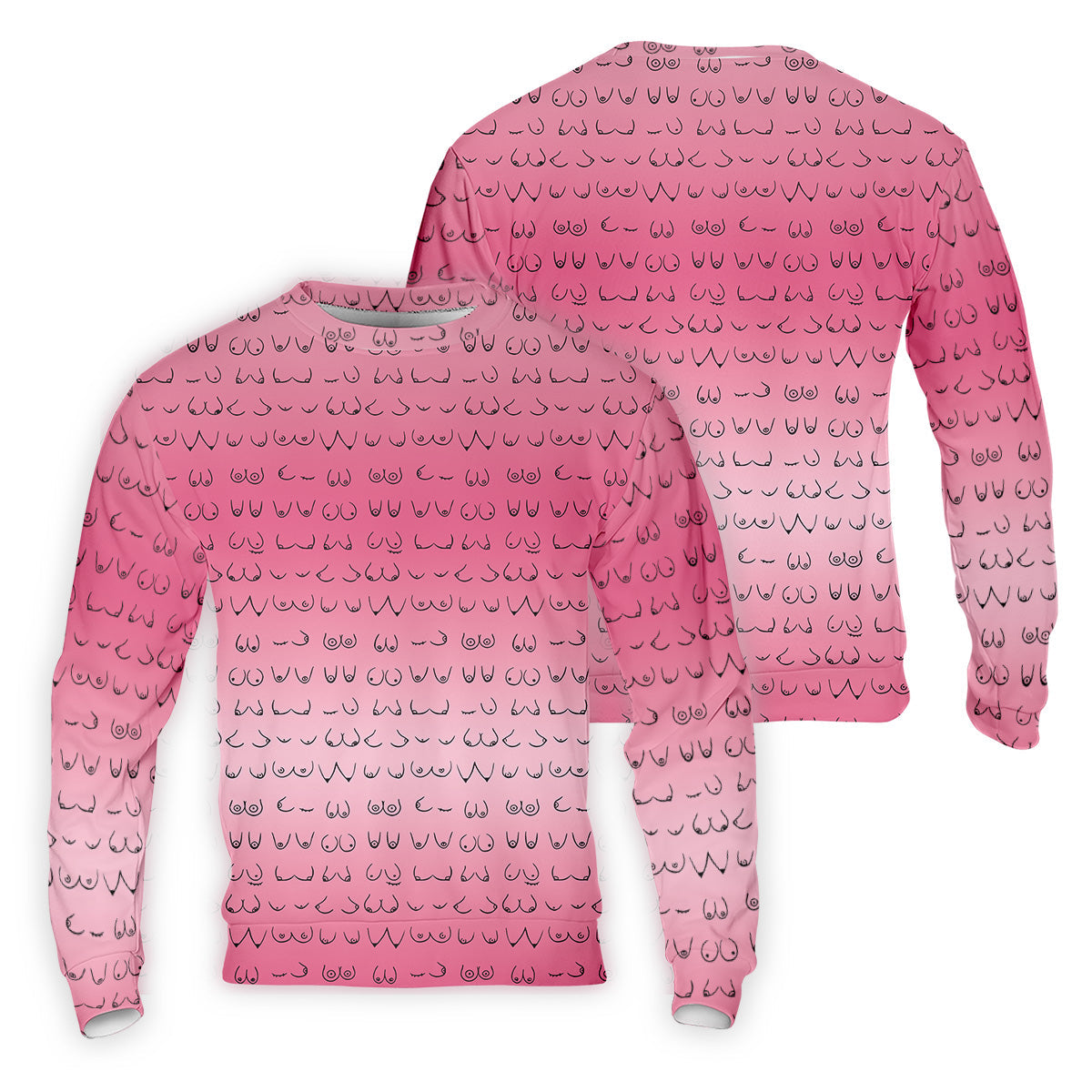 Pink Ombre Mens Funny Golf Shirts , Fun Golf Shirts For Men, Men Golf Polo Shirt Cool Golf Gifts