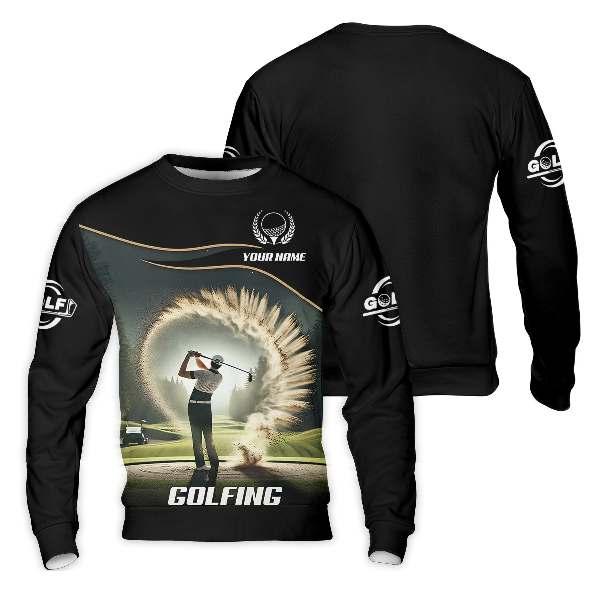 Custom Elite Golfer Golf Polo ShirtGift For Golfers, Mens Golf Gift