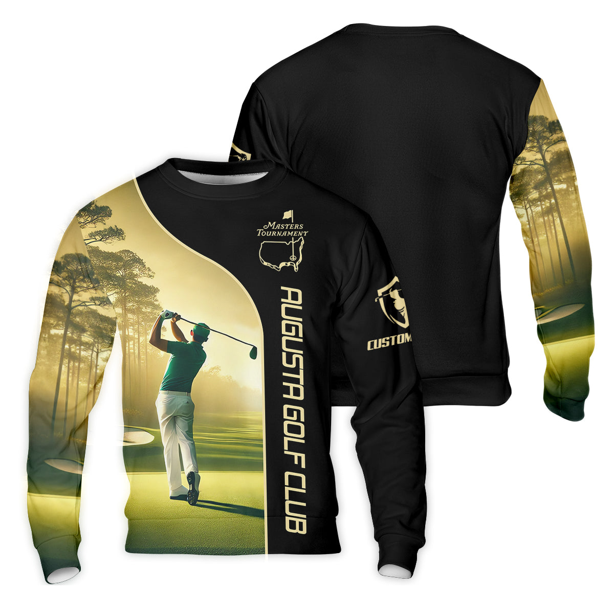 Augusta Golf Club Custom Men's Golf Polo ShirtGift For Golfers