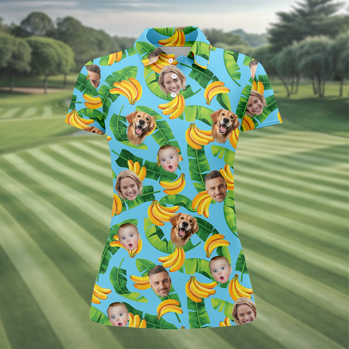 Seamless Pattern, Banana Shirt, Hawaiian Shirts With Faces, Womens Sleeveless Polo, Ladies Golf Shirts