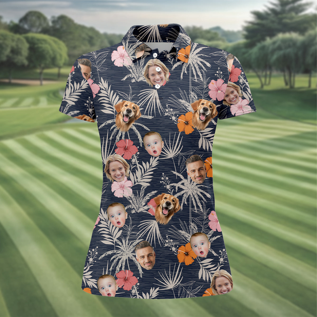 Floral Shirt Women, Hawaiian Shirts With Faces, Womens Hawaiian Golf Shirts, Ladies Golf Shirts