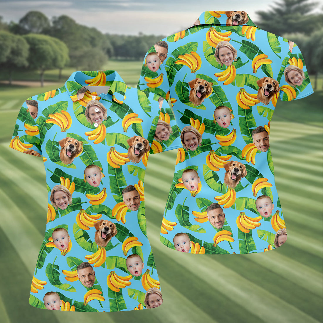Seamless Pattern, Banana Shirt, Hawaiian Shirts With Faces, Womens Sleeveless Polo, Ladies Golf Shirts