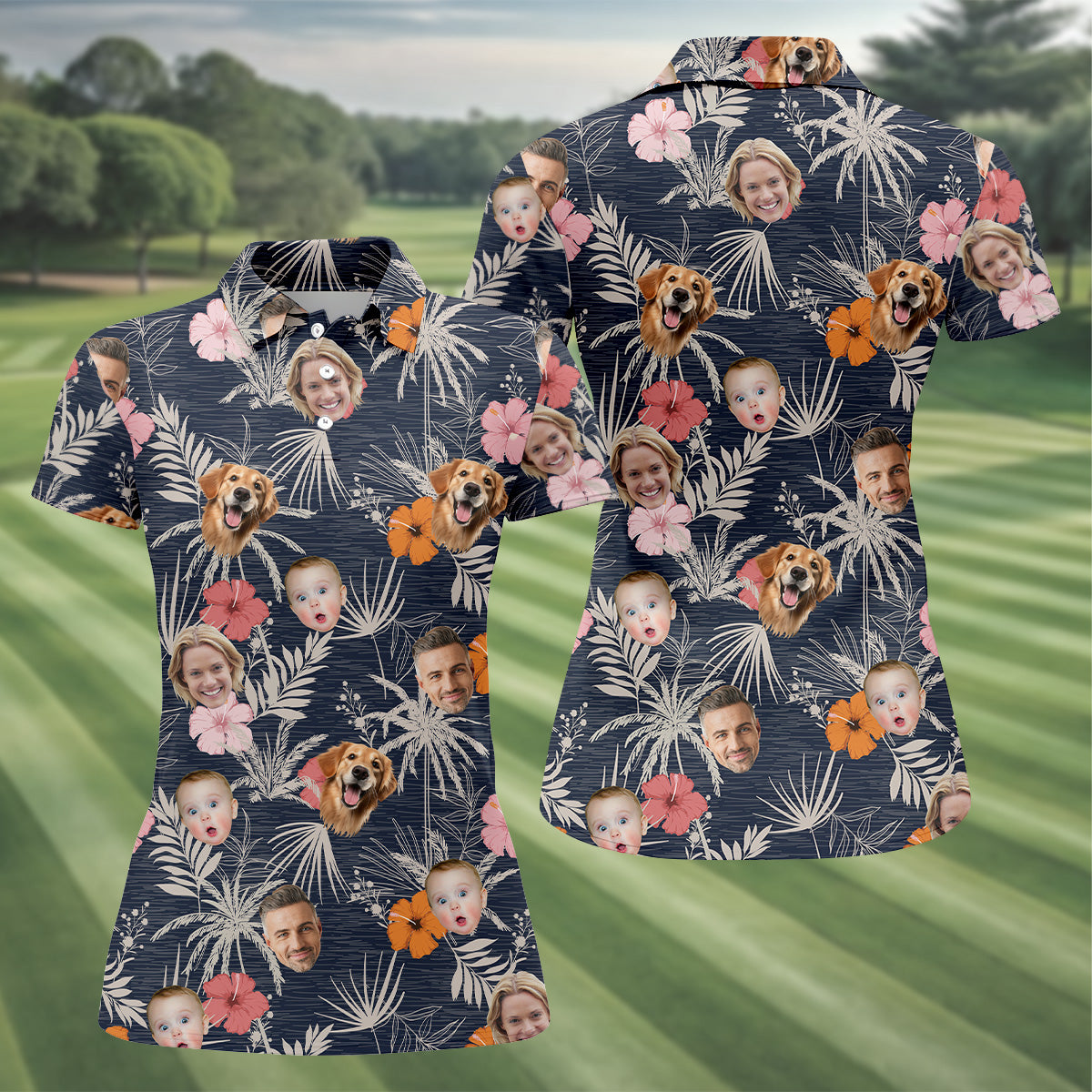 Floral Shirt Women, Hawaiian Shirts With Faces, Womens Hawaiian Golf Shirts, Ladies Golf Shirts
