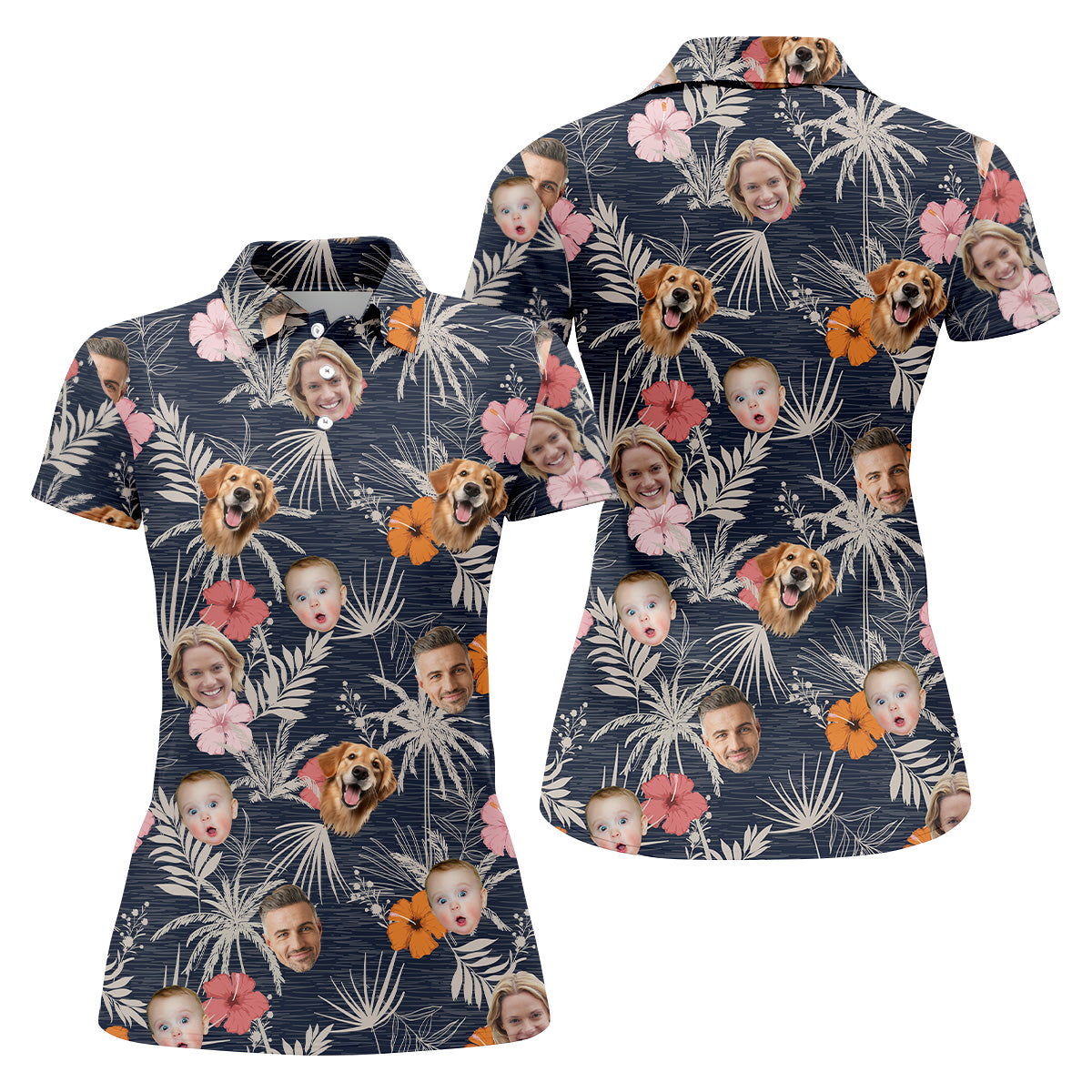 Floral Shirt Women, Hawaiian Shirts With Faces, Womens Hawaiian Golf Shirts, Ladies Golf Shirts