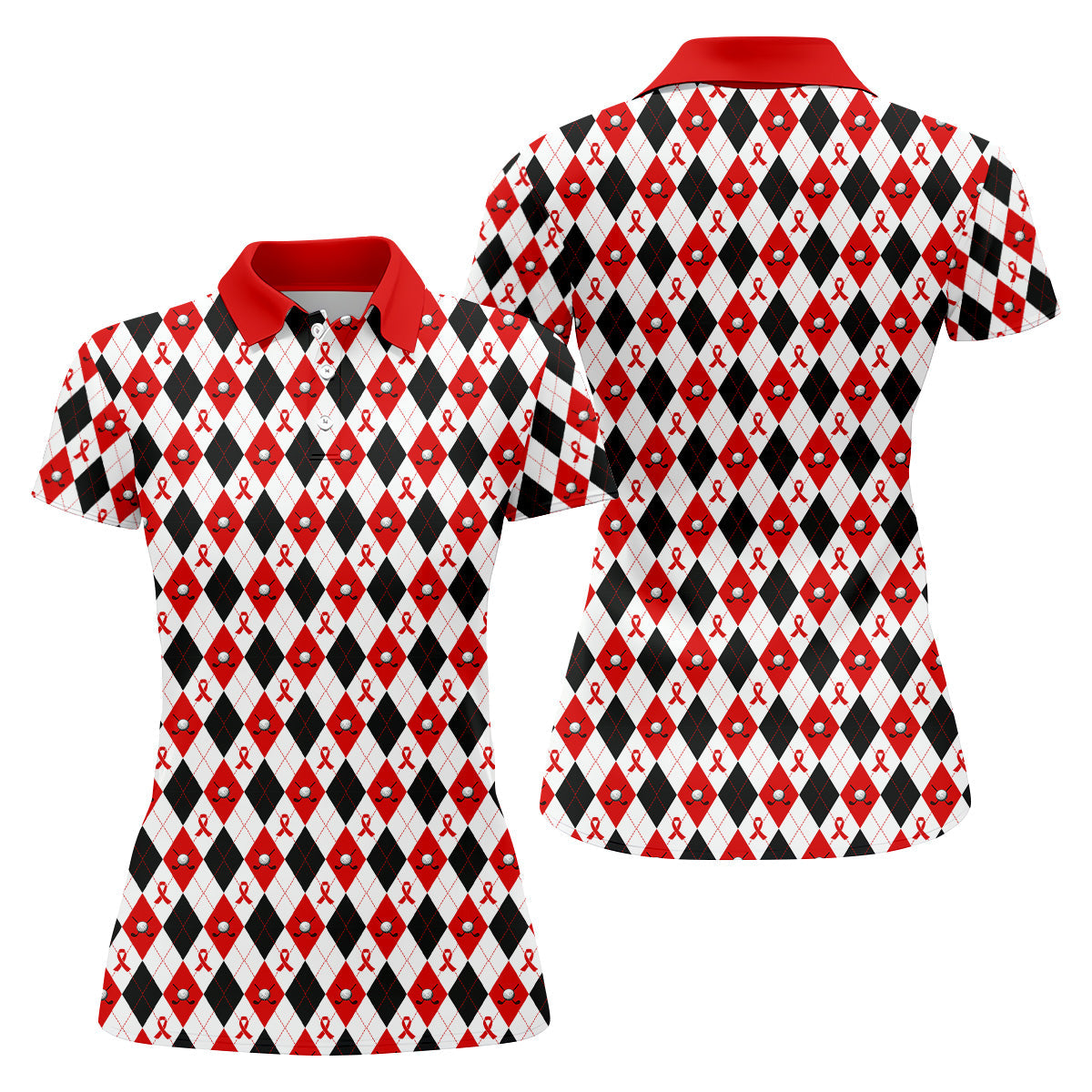 Blood Cancer Womens Golf Shirt, Blood Cancer Awareness Shirt, Ladies Golf Shirt, Women Golf Gift