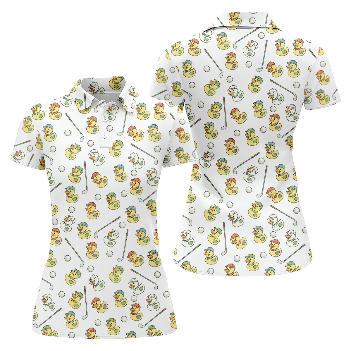 Rubber Duck Women Golf Top, Ladies Sleeveless Tops, Ladies Golf Shirts, Golfing Apparel