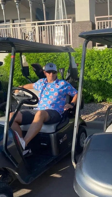 Floral Golf Polo Shirtlfing Apparel, Men Golf Gift, Funny Golf Shirt