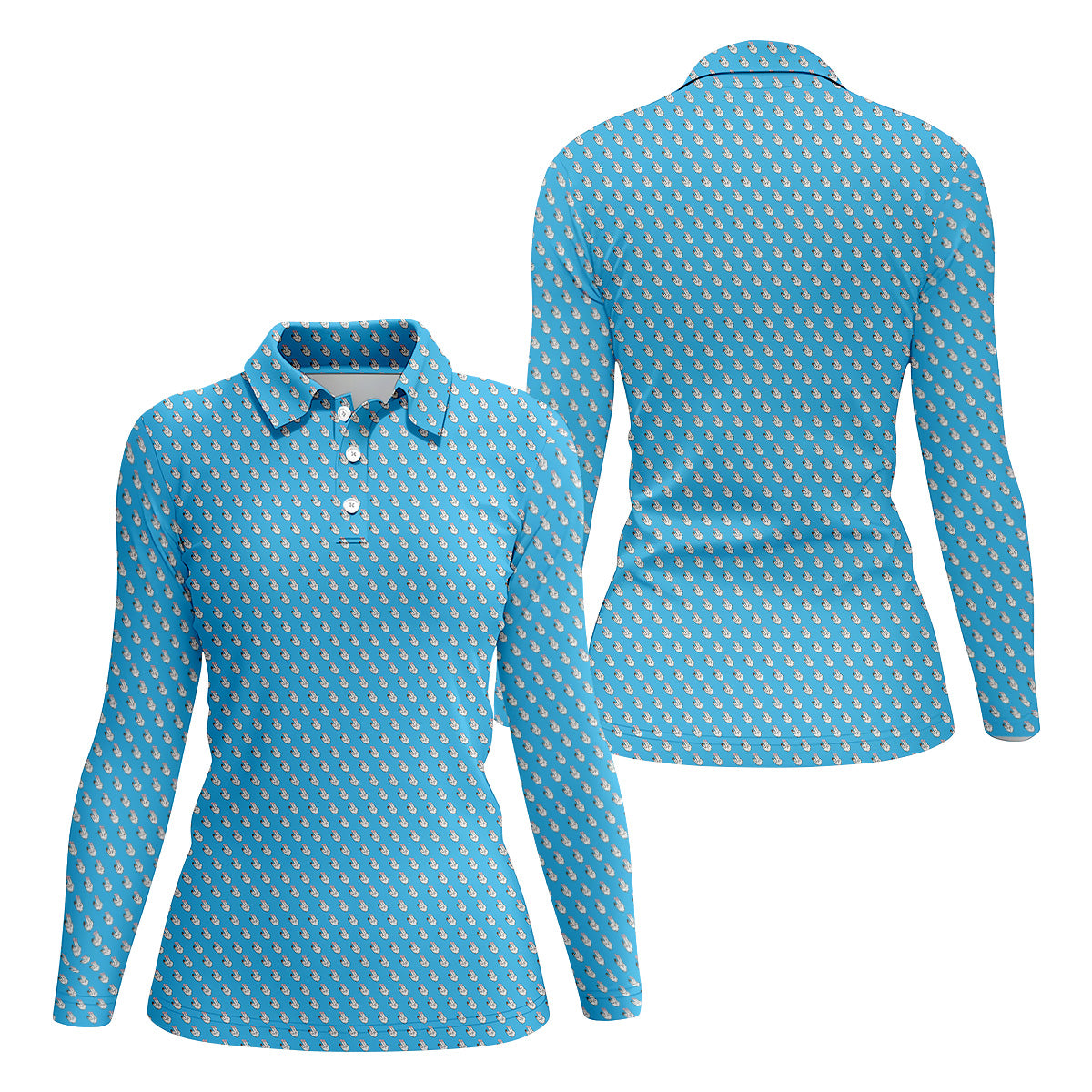 Funny Hands Golf Polo ShirtFun Womens Golf Shirts, Ladies Golf Shirt, Golf Gift For Her