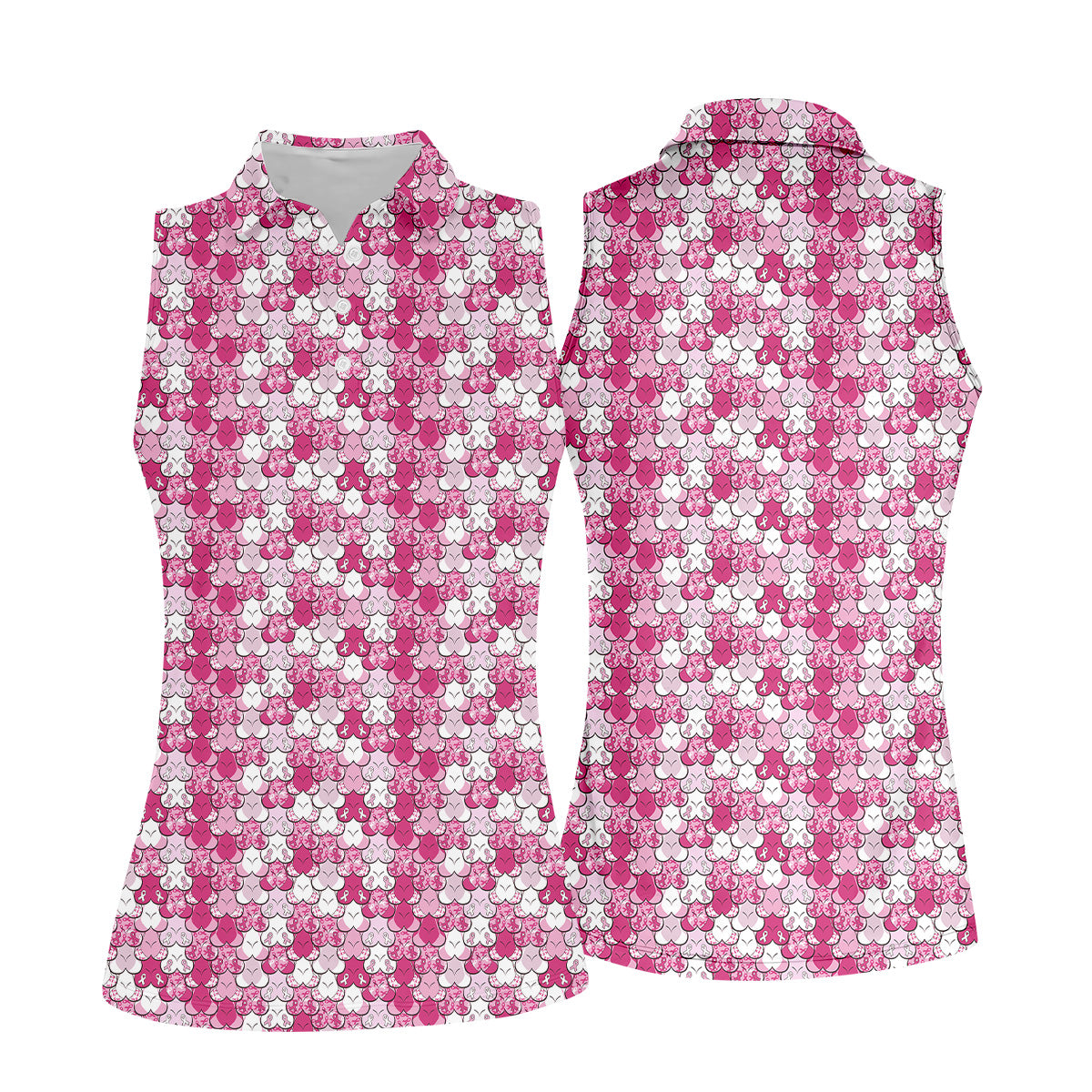 Breast Cancer Golf Shirt, Ladies Long Sleeve Golf Shirts, Ladies Golf Polos, Breast Cancer Awareness Shirt