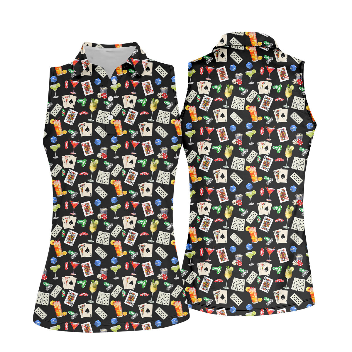 Slot Machine Lucky Shirt, Ladies Sleeveless Tops, Ladies Golf Shirts, Golfing Apparel